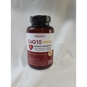 CoQ10 Softgels 300mg with PQQ, BioPerine & 60mg Omega-3 | Heart Health Support